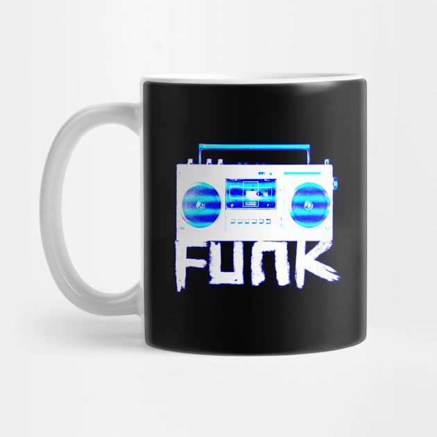 Funk Radio, Vintage Stereo Recorder Funk Music by badlydrawnbabe